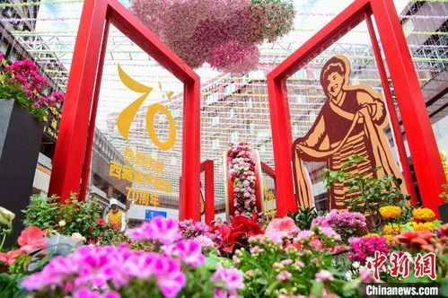 西藏首屆花卉藝術旅游文化開幕 數萬鮮花綻放雪域高原